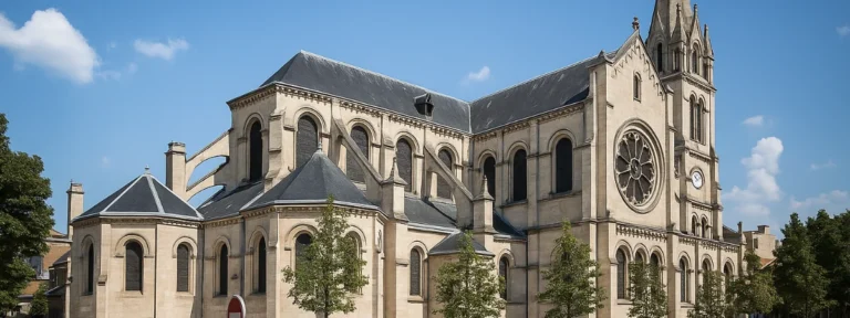 Façade principale de l’église Saint-Denys d’Argenteuil